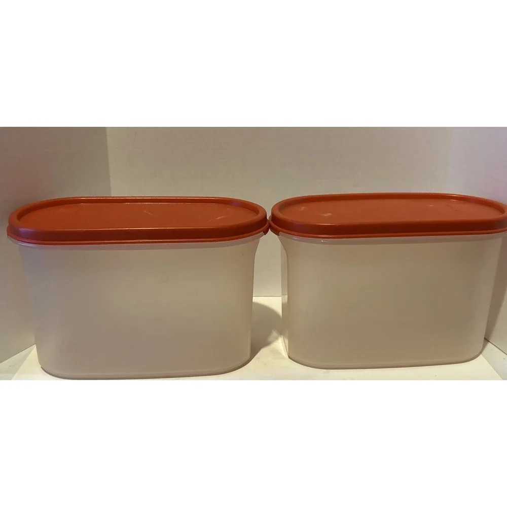 Vintage 4 Piece Tupperware Set 12.25 Cup,(2) 2.75 Cup And‎ 2 Cup Storage Bins